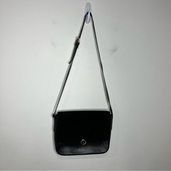 Leo Et Violette made in Italy black leather crossbody bag medium size - Picture 2 of 13